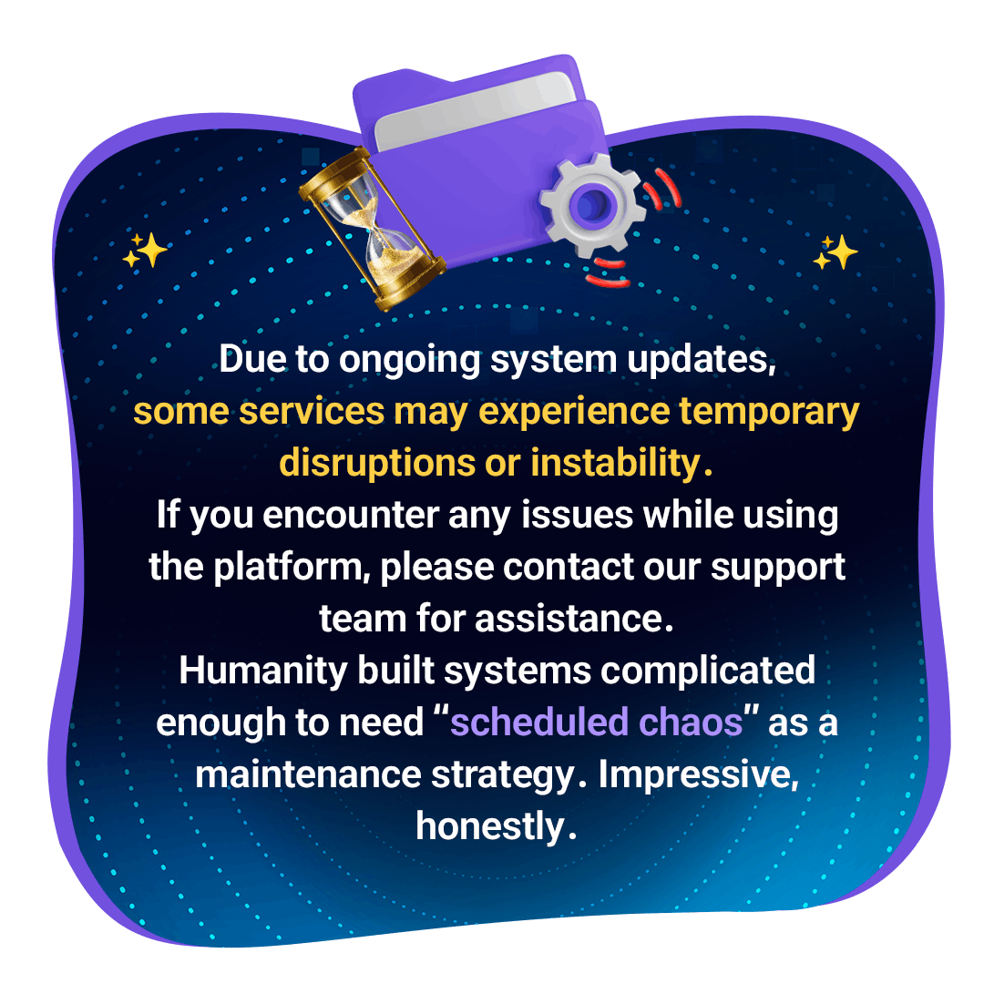 Maintenance notice